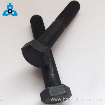 DIN931 Black oxide Half Thread Hex Head Bolts